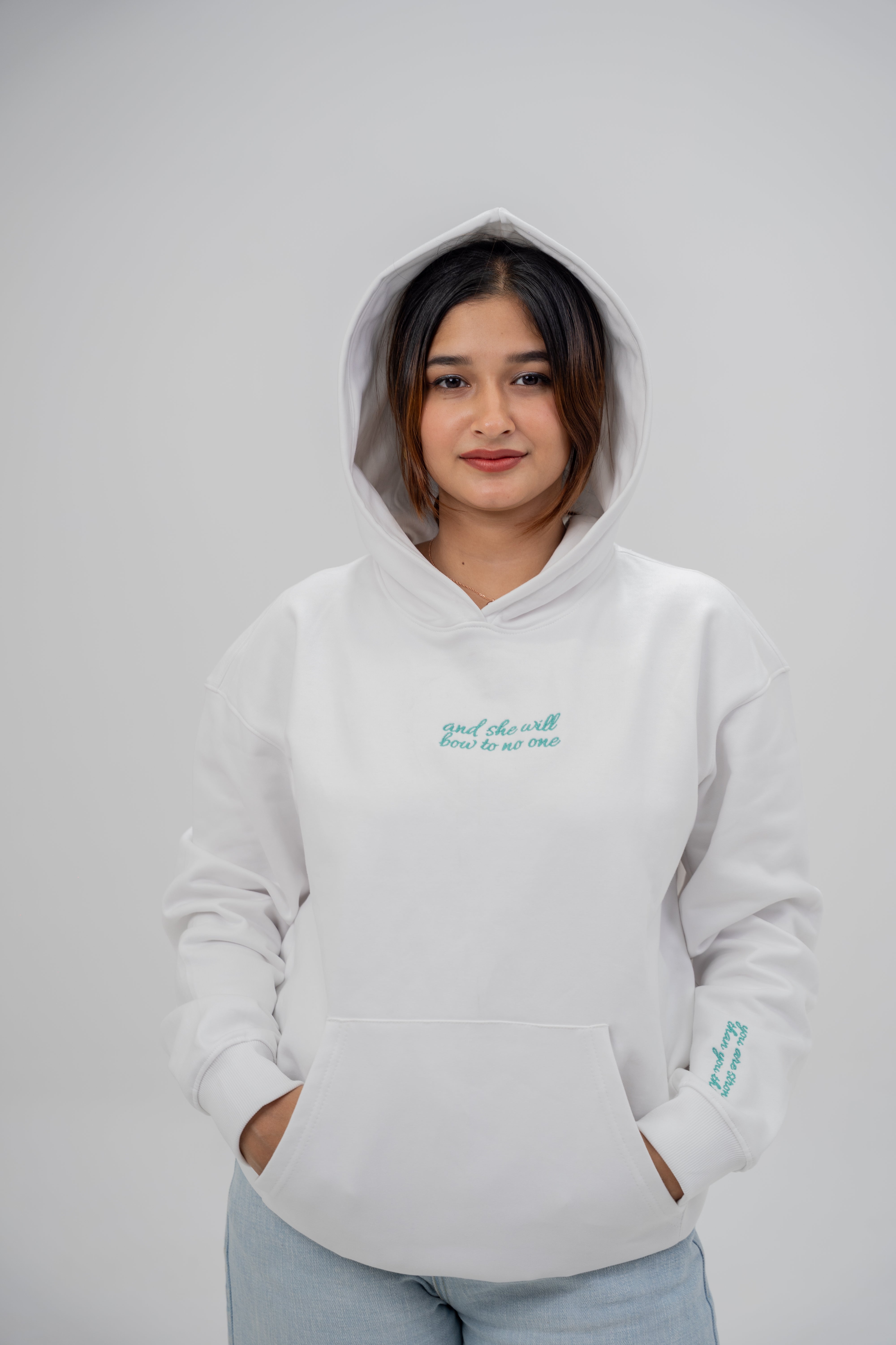 Bow Hoodie (White)