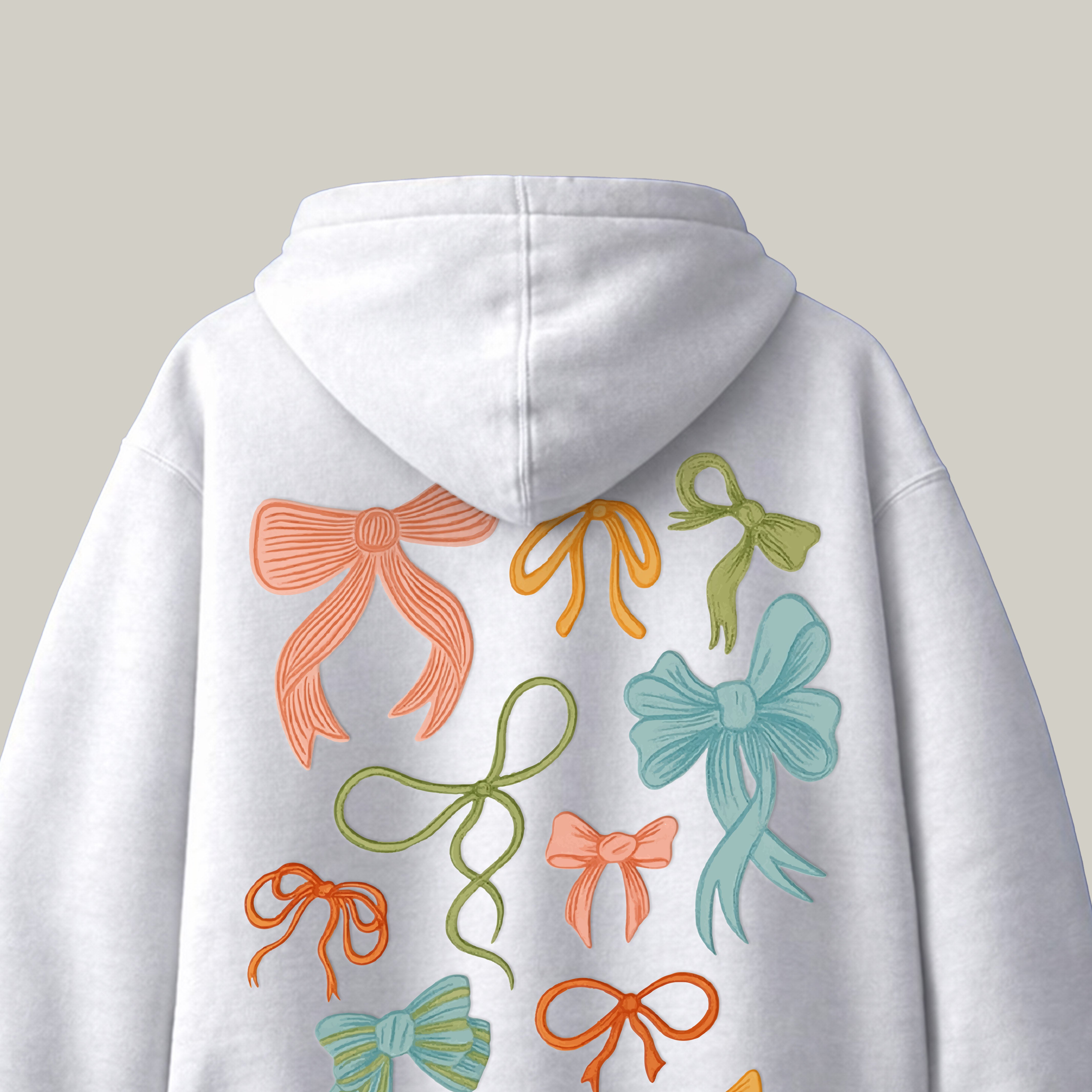 Bow Hoodie (White)