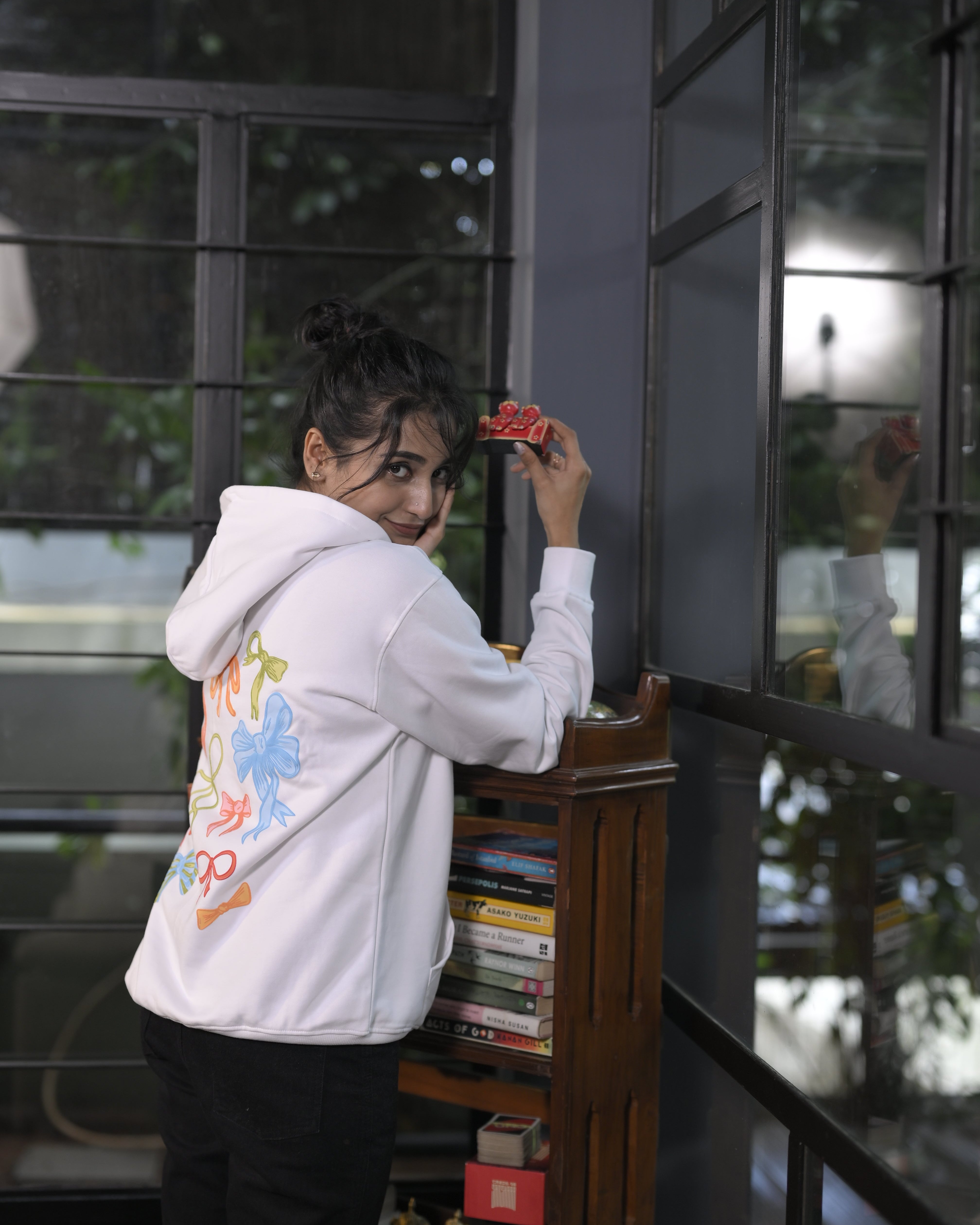 Bow Hoodie (White)