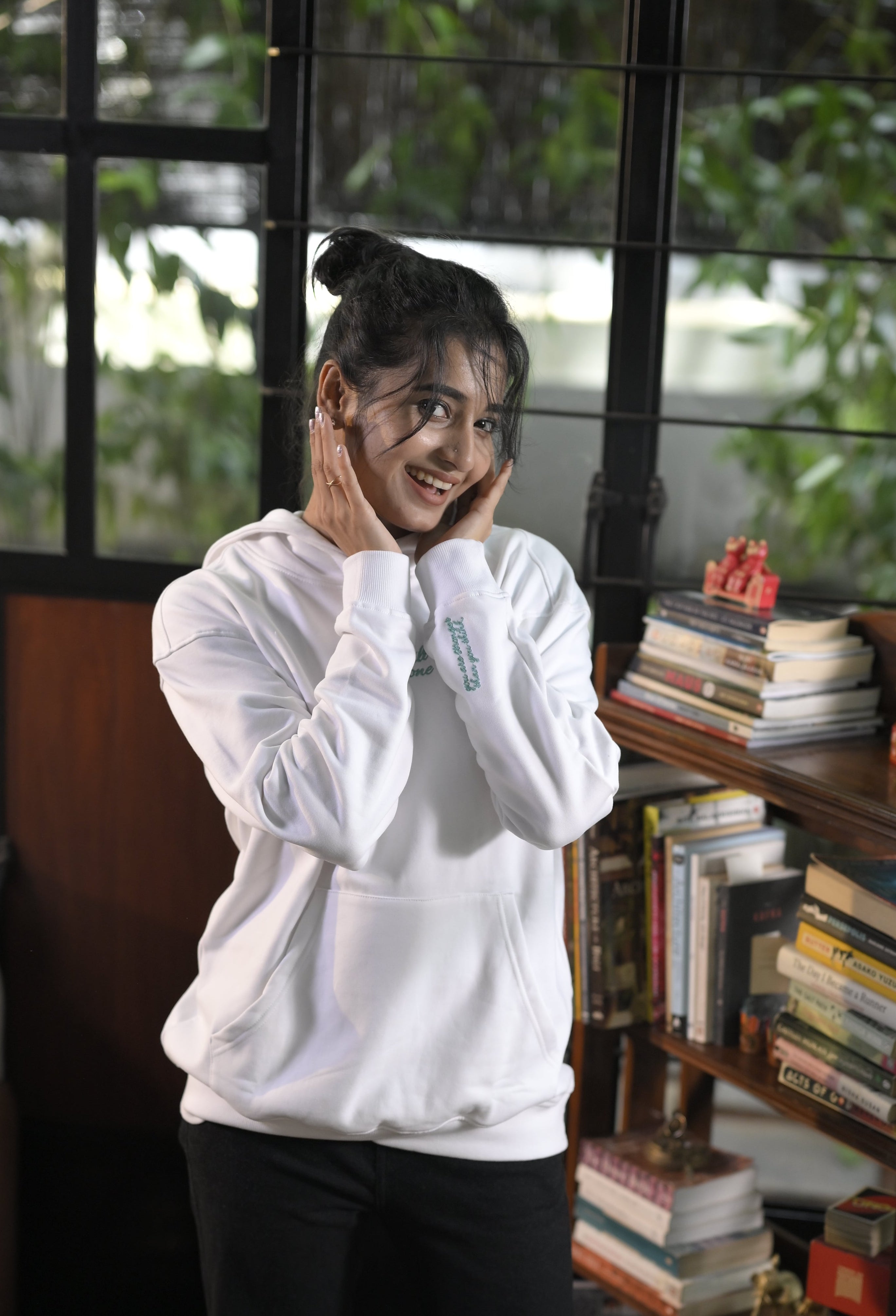 Bow Hoodie (White)